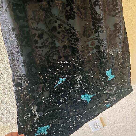 Anthropologie Moulinette Soeurs Imogen Sequin Shift Slip Dress Size 2 Brand New - Picture 6 of 14